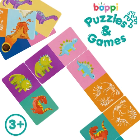 Dominos Boppi, 28 pièces, Dinosaures