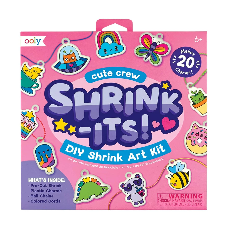 DYI art set - Shrink-Its! - create keychains by shrinking - Cute Crew