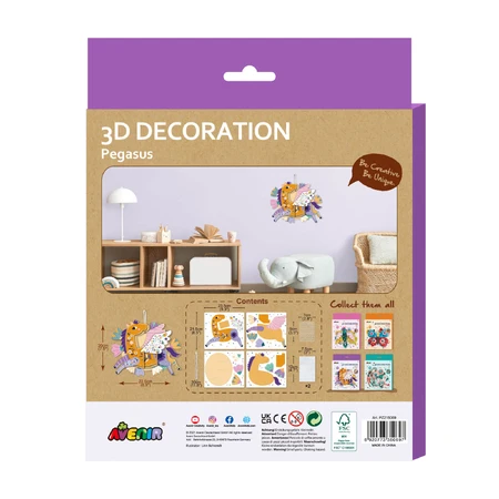 Decoración 3D-Pegas