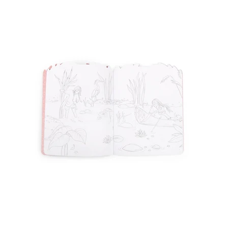 Libro para colorear con pegatinas Les Rosalies, Moulin Roty