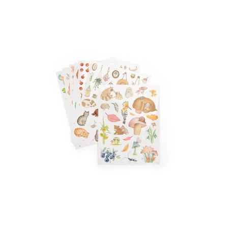 Libro para colorear con pegatinas Les Rosalies, Moulin Roty