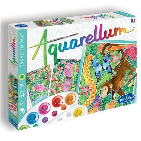 Set de pintura Aquarellum creativo - Selva amazónica - Sentosfera
