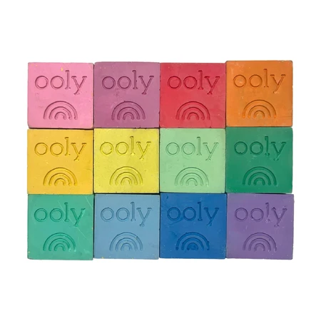Tiza lavable Chalk-O-Rama, juego de 12 cubos, perfecta para dibujar sobre asfalto