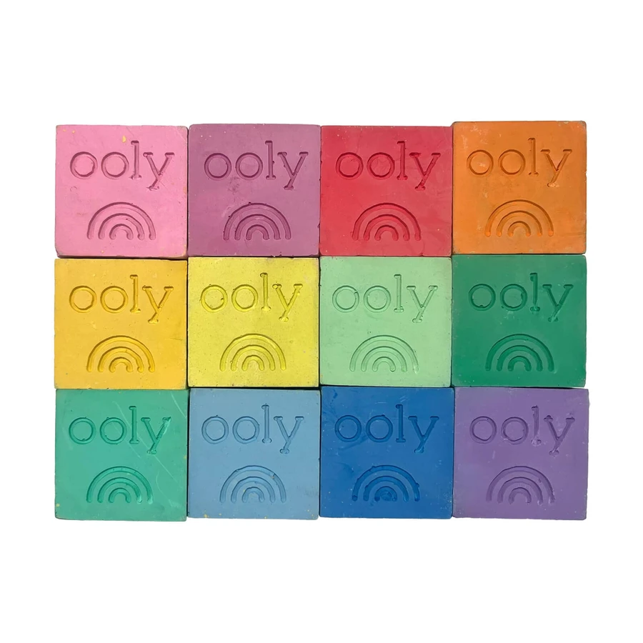 Tiza lavable Chalk-O-Rama, juego de 12 cubos, perfecta para dibujar sobre asfalto