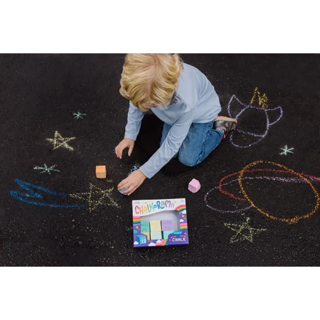 Tiza lavable Chalk-O-Rama, juego de 12 cubos, perfecta para dibujar sobre asfalto
