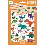Tatuajes de metal Djeco, Dinosaurios