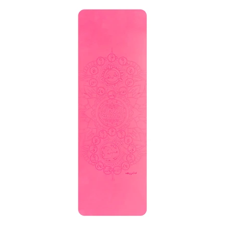 Yogamat voor volwassenen, milieuvriendelijk - Zon en Maan, roze