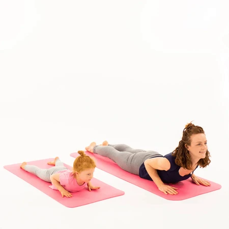 Yogamat voor volwassenen, milieuvriendelijk - Zon en Maan, roze