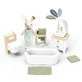Bathroom furniture set for dollhouse, Speedy Monkey