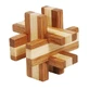 Logicaspel IQ van bamboehout in metalen doos-6