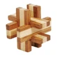 Juego de lógica IQ en madera de bambú en caja metálica-6