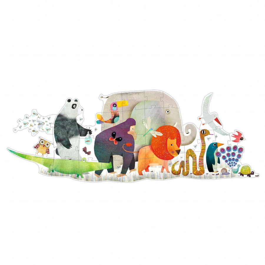 Djeco reuzenpuzzel Dierenparade