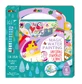 Portable watercolor painting book, stickers and games - Unicorns