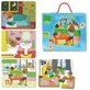4 Puzzel Home 6 stuks