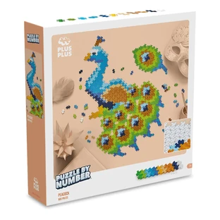 Plus-Plus Zahlenpuzzle, 800 Teile, Paun