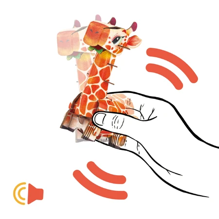 3D Puzzle with sounds - Giraffe, Build 'n' Sound