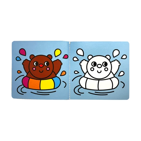 Livre de coloriage avec contour gaufré - Nos vacances