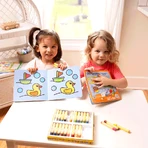 Livre de coloriage avec contour gaufré - Nos vacances