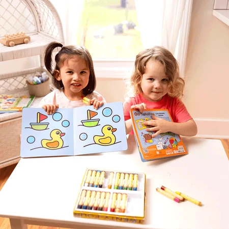 Livre de coloriage avec contour gaufré - Nos vacances