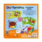 Livre de coloriage avec contour gaufré - Nos vacances