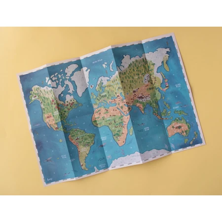 Poster du monde animal avec autocollants, Londji