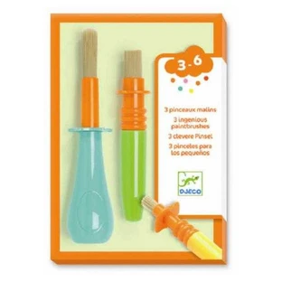 Set de 3 pinceaux Djeco