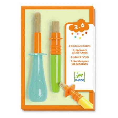 Set de 3 pinceaux Djeco