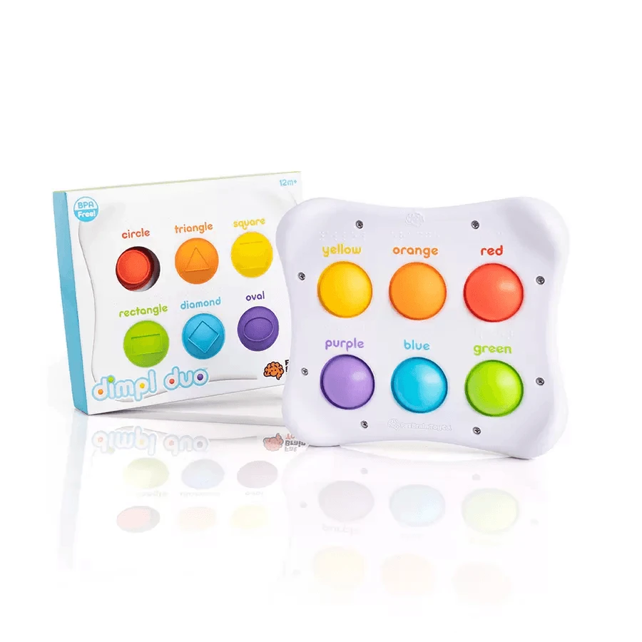 Dimpl Duo - Educational sensory toy with silicone bubbles