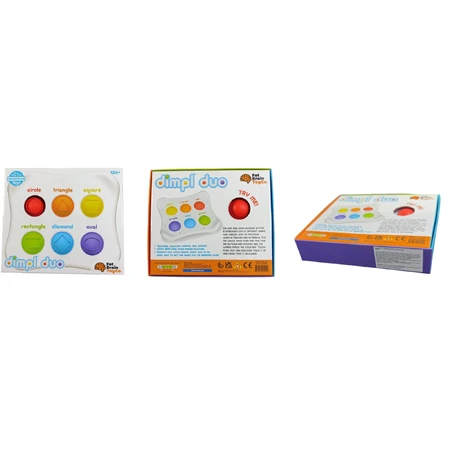 Dimpl Duo - Educational sensory toy with silicone bubbles