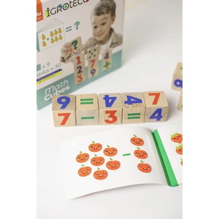 Houten wiskunde kubussen