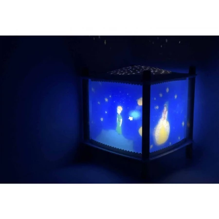 Little Prince muziekkaars met sterprojectie