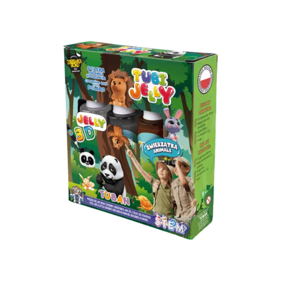 SET JELLY TUBES (gel de modelar) con 3 colores - ANIMALE