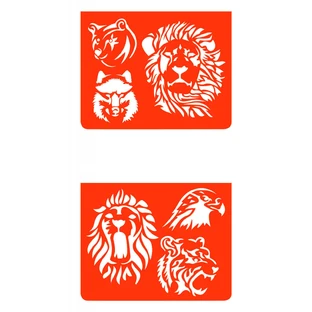 Djeco wilde dieren schuurpapier set