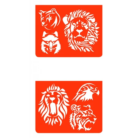 Djeco wilde dieren schuurpapier set