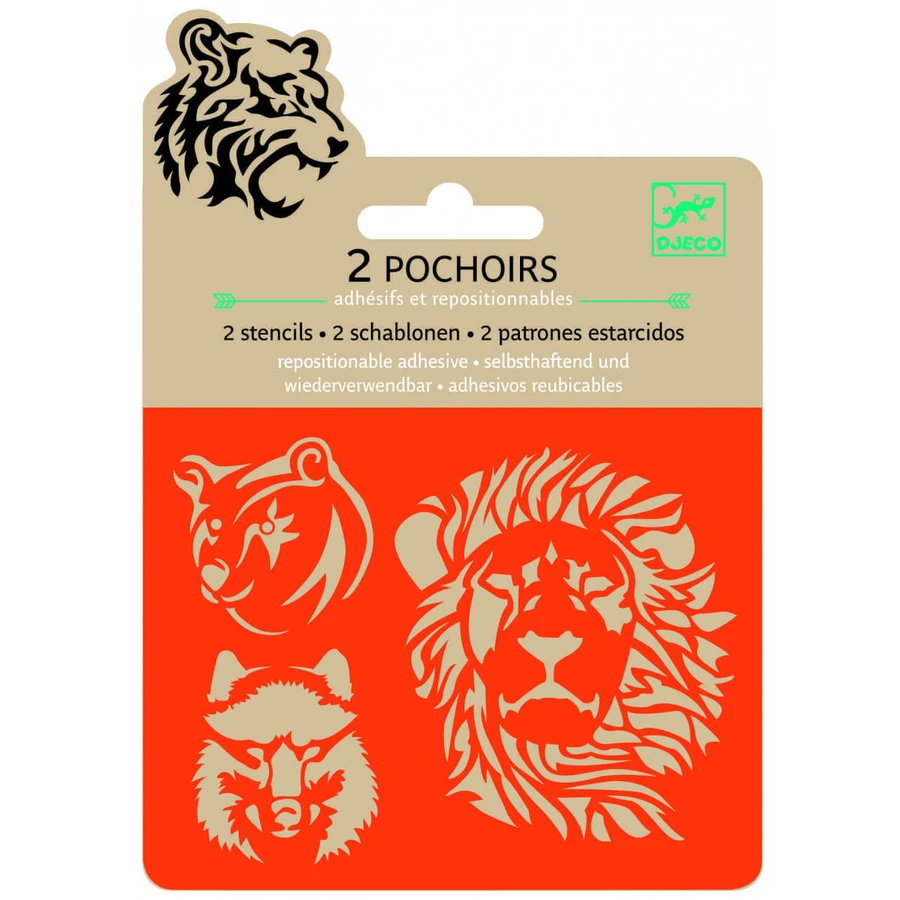 Djeco wilde dieren schuurpapier set