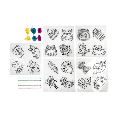 ¡Set de arte DYI - Shrink-Its! - Shrink-Its - Amigos divertidos