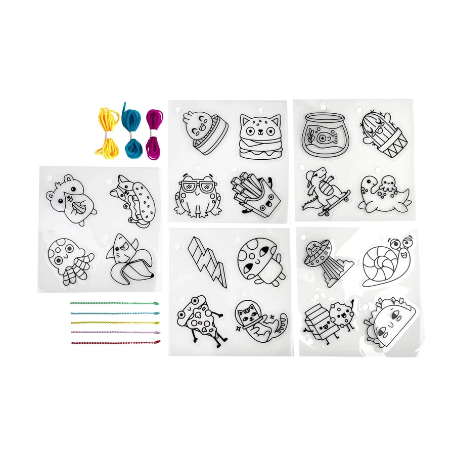 ¡Set de arte DYI - Shrink-Its! - Shrink-Its - Amigos divertidos