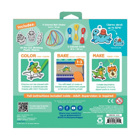 ¡Set de arte DYI - Shrink-Its! - Shrink-Its - Amigos divertidos