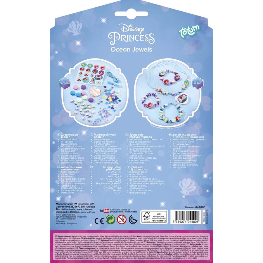 Set creativo Joyas temáticas Océano, Princesas Disney