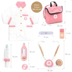 Role-play Doctor's complete set, pink, UMU Toys
