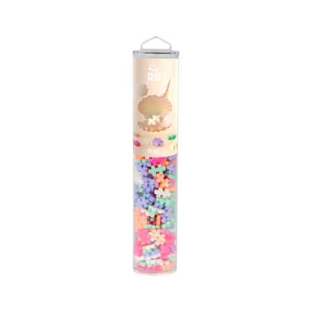 Plus-Plus bouwpakket, tube 240 stukjes, Pearl Mix, parelmoerkleuren
