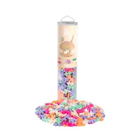 Plus-Plus bouwpakket, tube 240 stukjes, Pearl Mix, parelmoerkleuren