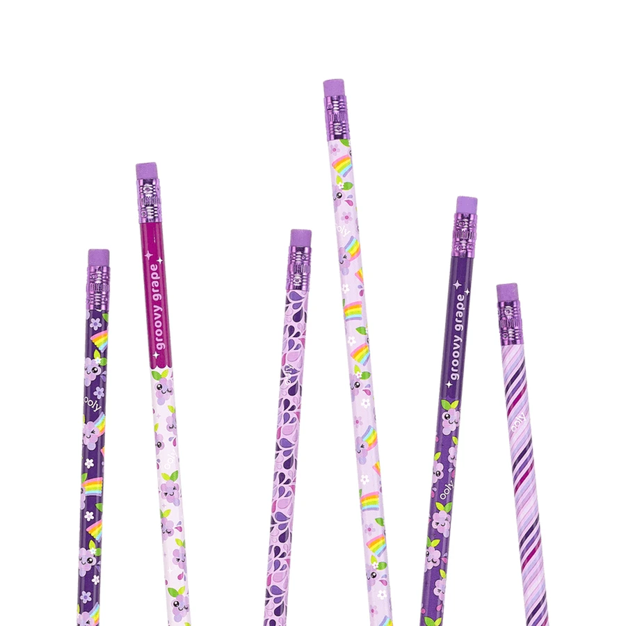 Graphite scented pencils, Lil Juicy, Grapes