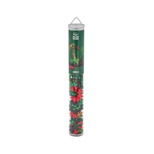 Plus-Plus construction set, 100 pieces tube, Jungle Mix