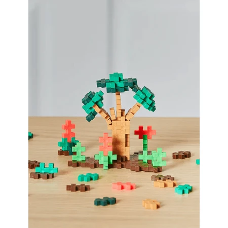 Plus-Plus construction set, 100 pieces tube, Jungle Mix