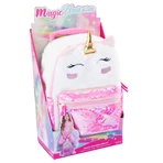 Girabrilla trolley-rugzak voor meisjes - Unicorn Magic, met omkeerbare pailletten en stevige wielen