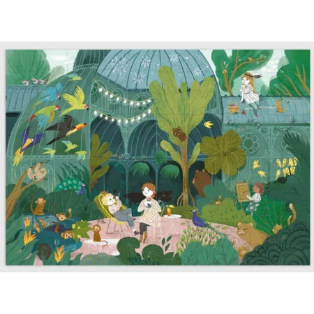 Puzzel tussen planten, Moulin Roty