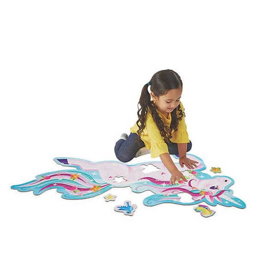 Puzzle de suelo de unicornio - unicorn floor puzzle