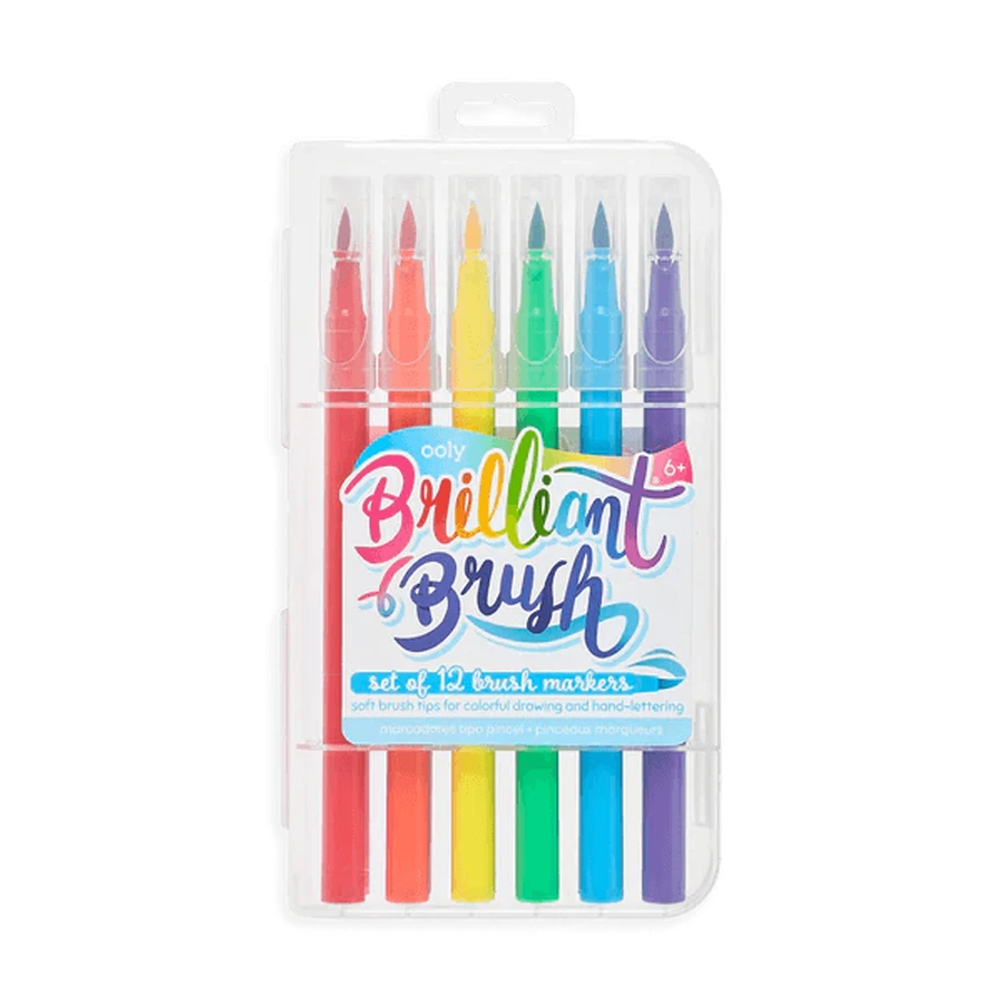 Crayons de couleur Brilliant Brush, lot de 12