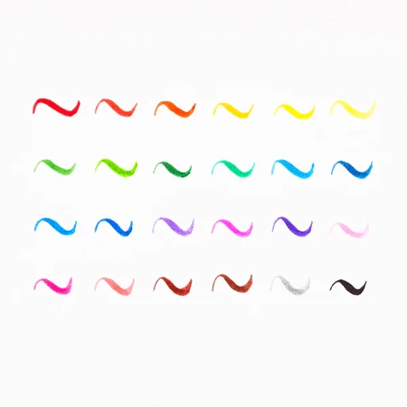 Crayons de couleur Brilliant Brush, lot de 12